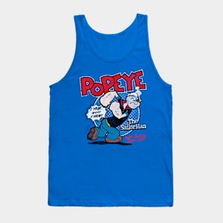 Popeye The Sailor Worn Out Tank Top